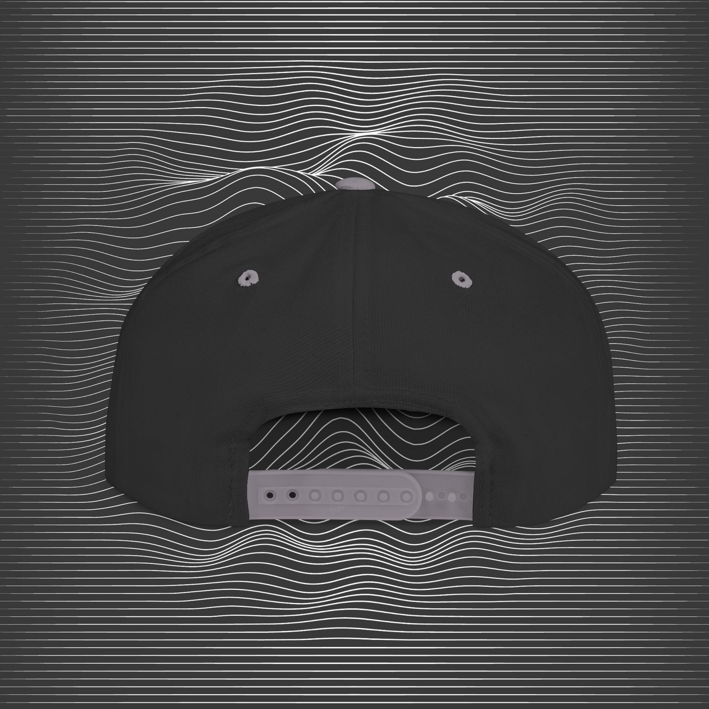 [II] Standard Embroidered Logo Flat-bill Hat
