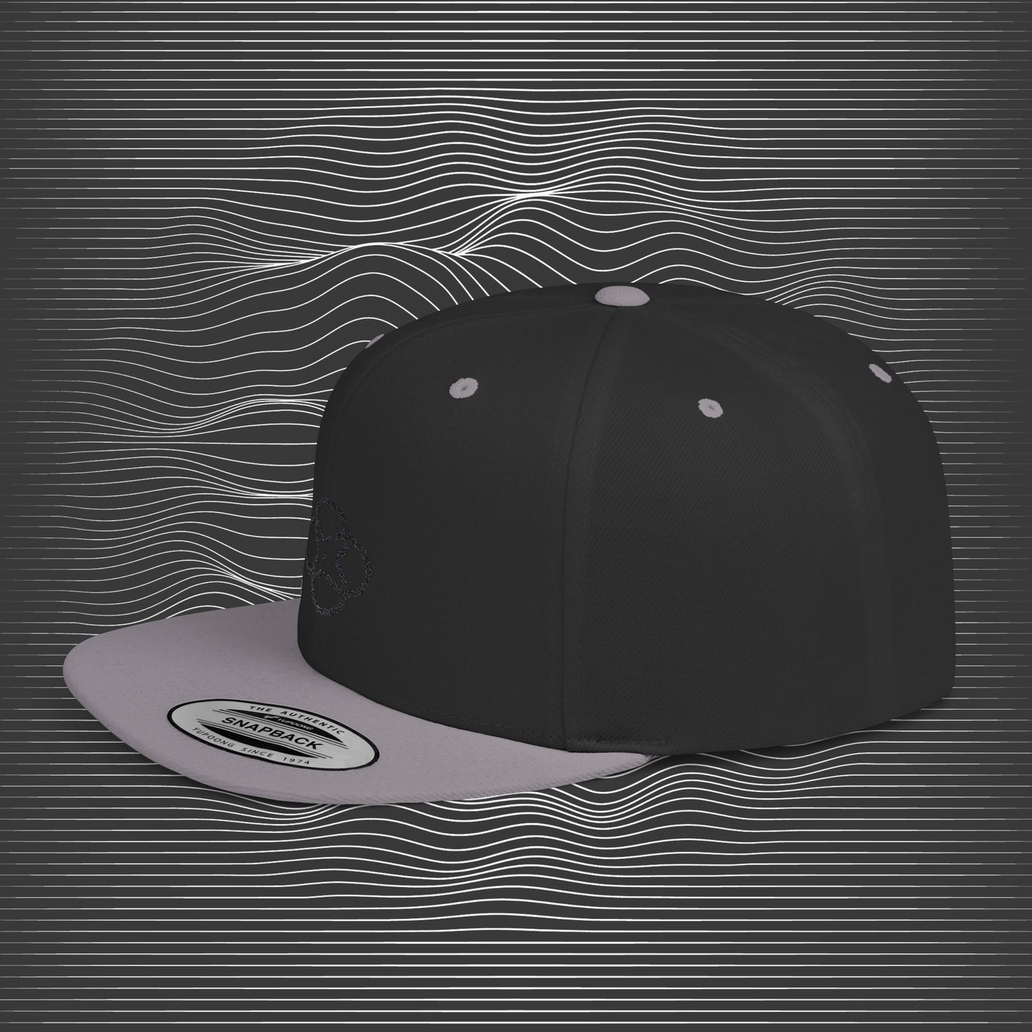 [II] Standard Embroidered Logo Flat-bill Hat