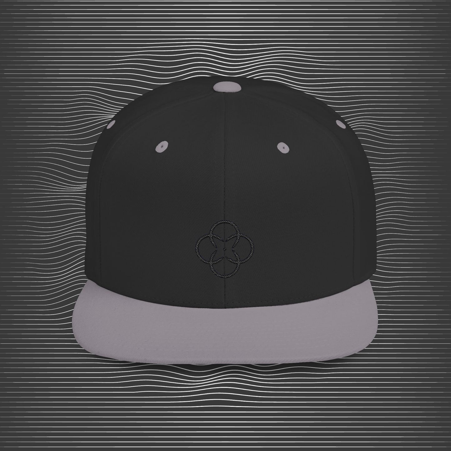 [II] Standard Embroidered Logo Flat-bill Hat