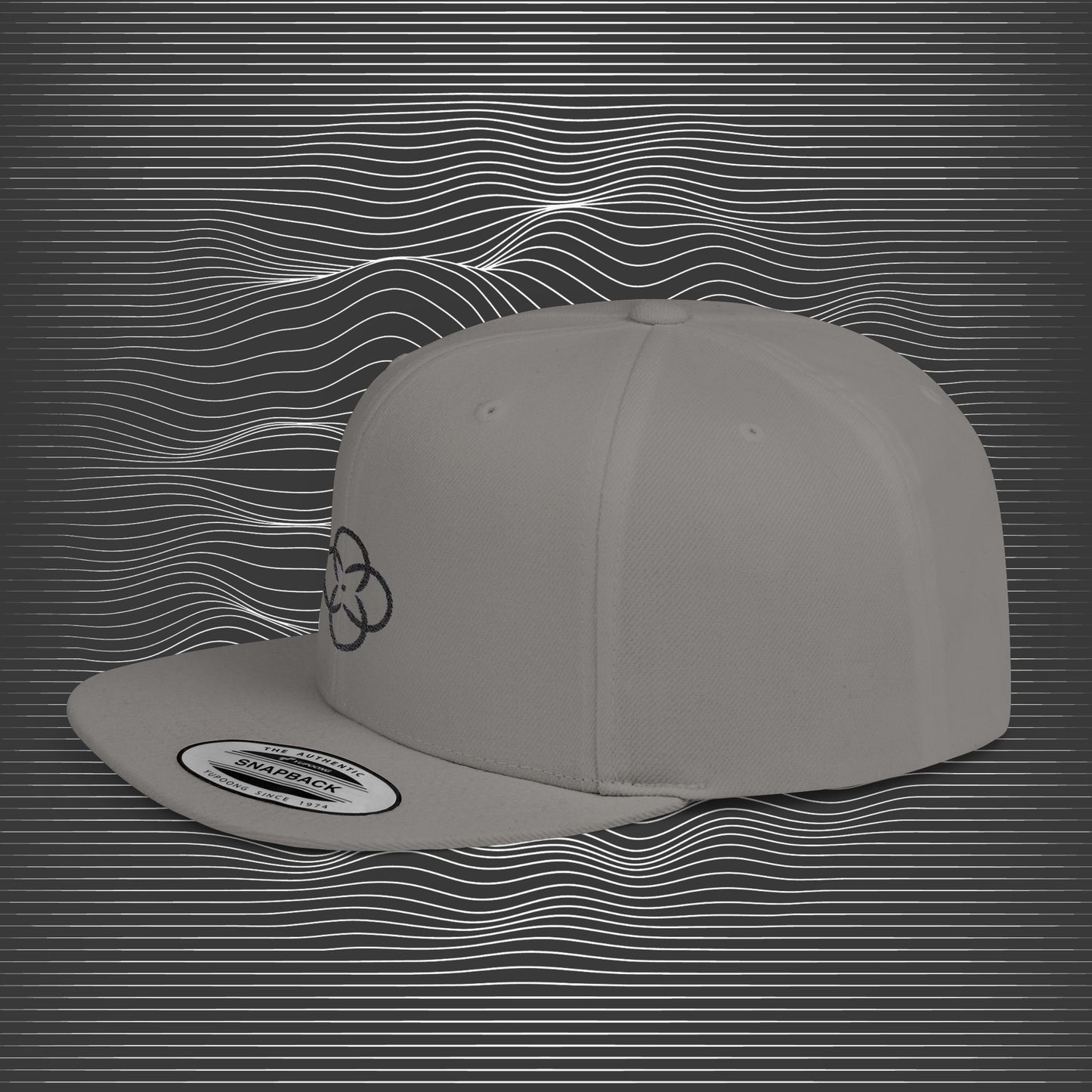 [II] Standard Embroidered Logo Flat-bill Hat