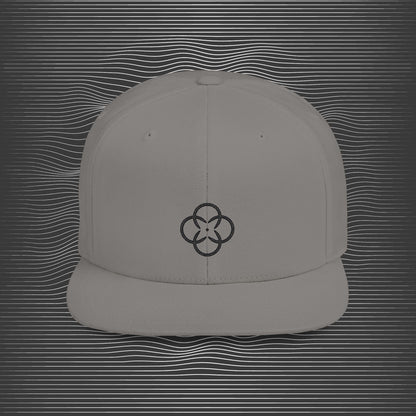 [II] Standard Embroidered Logo Flat-bill Hat