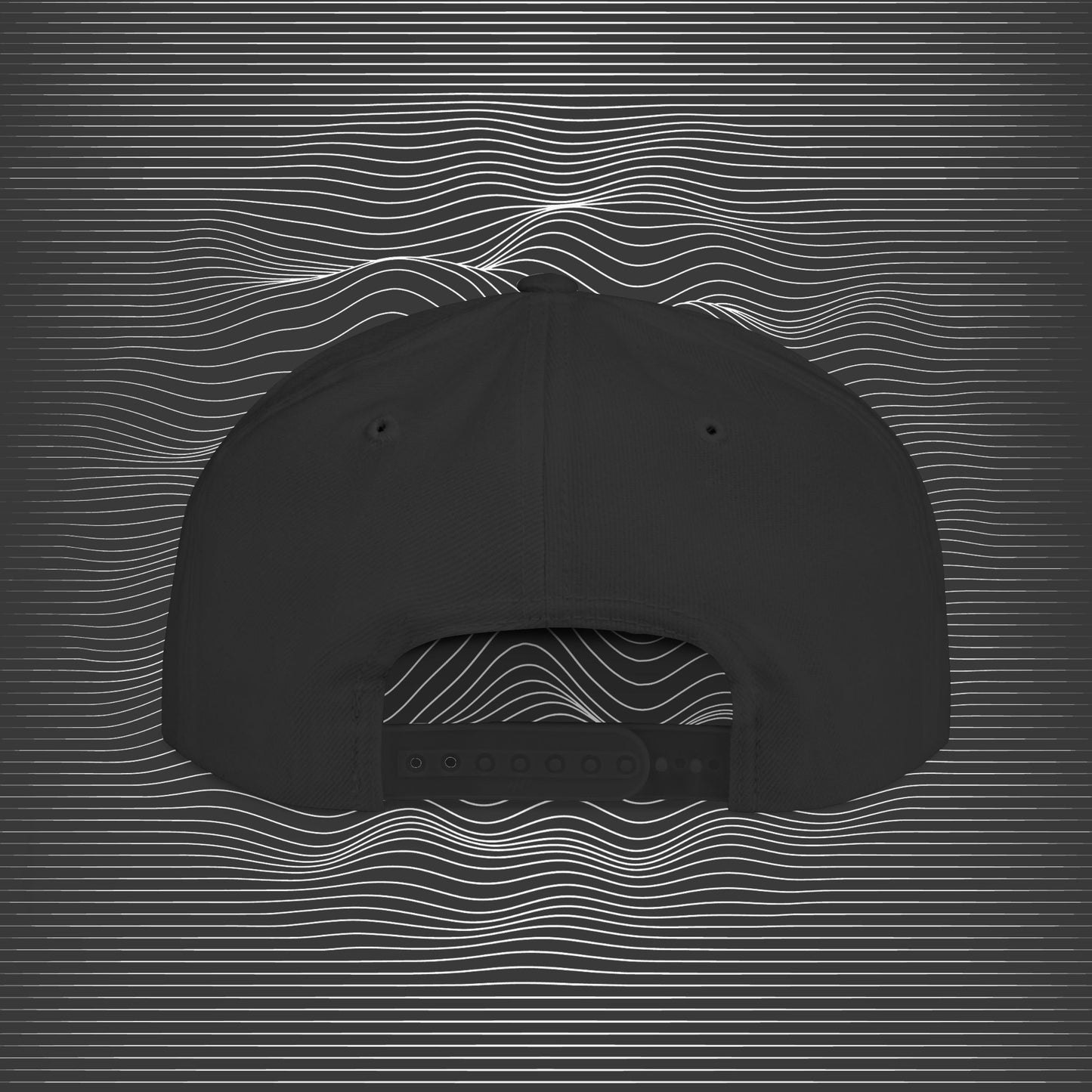 [II] Standard Embroidered Logo Flat-bill Hat