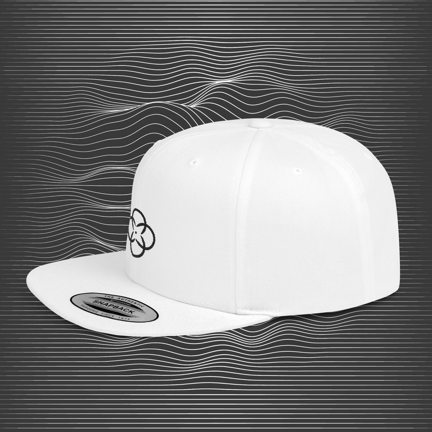 [II] Standard Embroidered Logo Flat-bill Hat